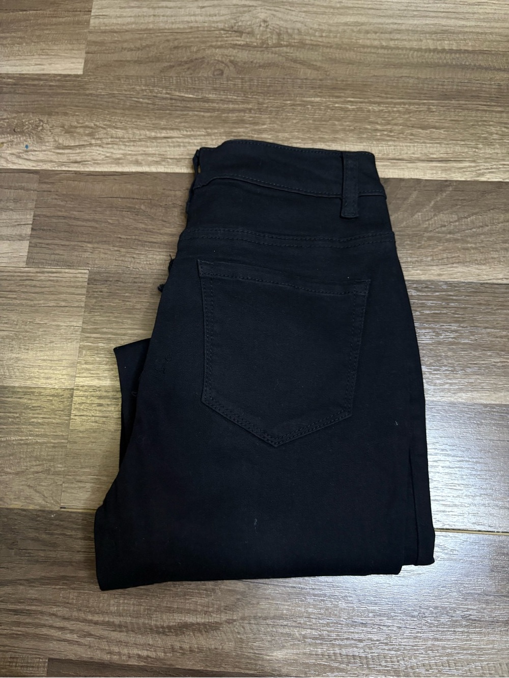 Blue Savvy Black Distressed Denim Jeans Women's Regular Size 5/27 Solid
